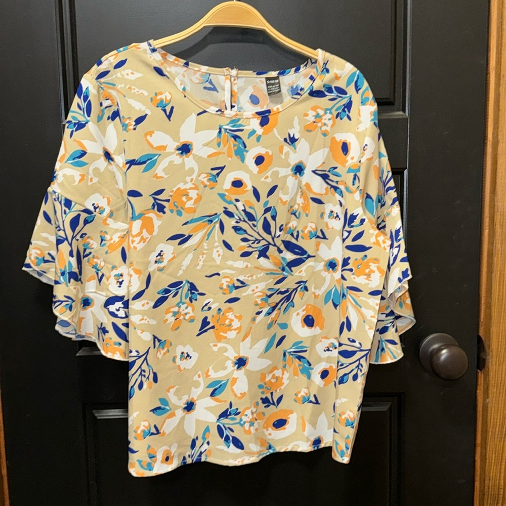 Colorful floral women’s blouse